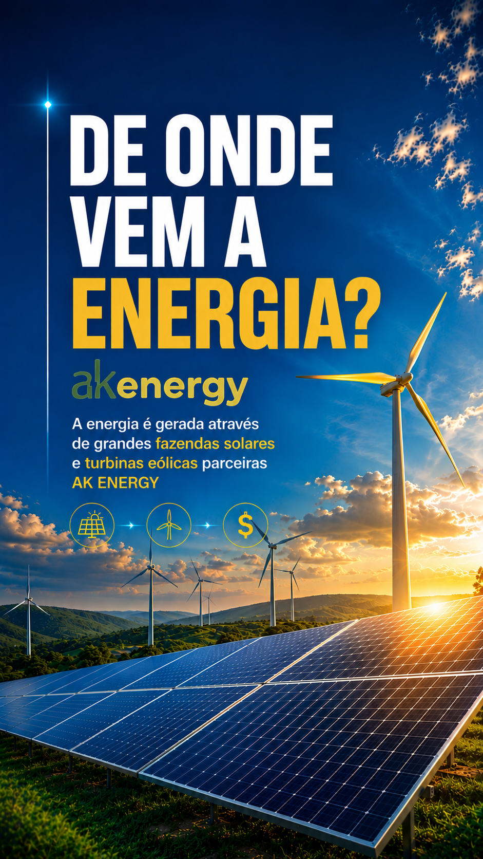 De onde vem a energia?